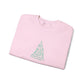 Christmas Bow Tree Sweatshirt Gift For Wife Holiday Crewneck Seasonal Winter Present For Sister Minimal Coquette Pullover Cozy December