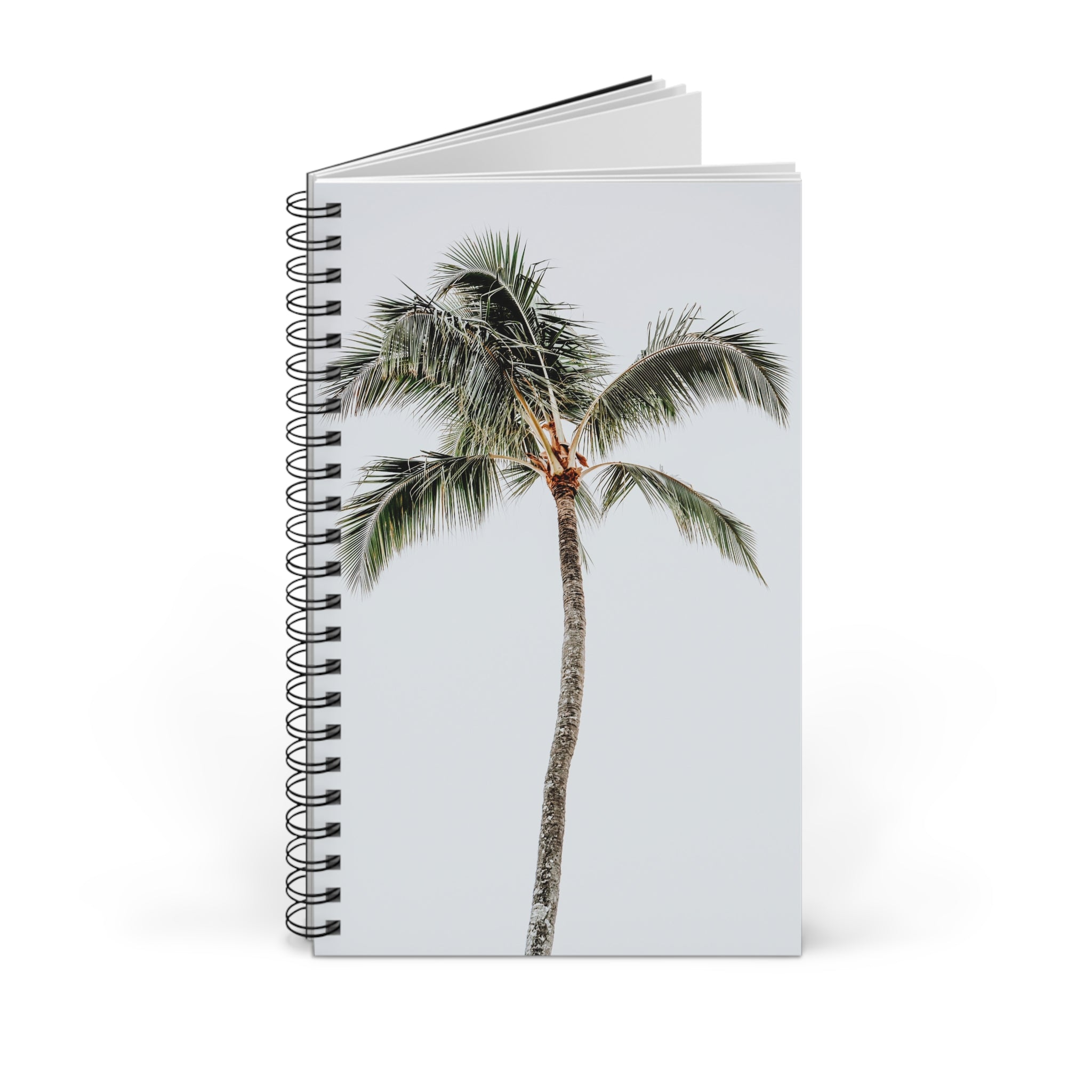 Palm Tree Spiral Notebook Tropical Travel Journal Beach Vacation Diary Island Lover Gift Coastal Writing Book Summer Desk Companion