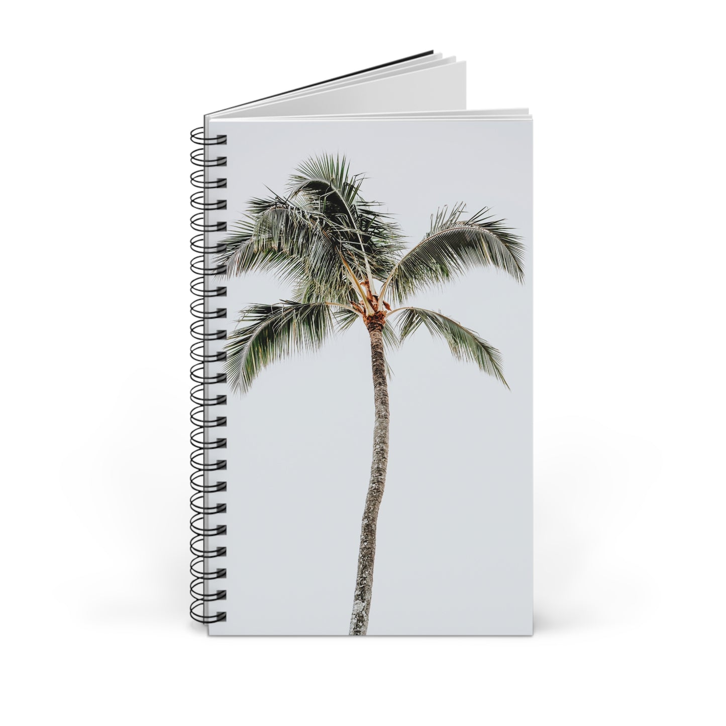 Palm Tree Spiral Notebook Tropical Travel Journal Beach Vacation Diary Island Lover Gift Coastal Writing Book Summer Desk Companion