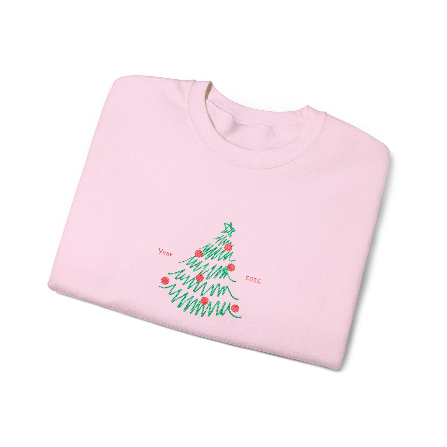 Minimal Christmas Tree Sweatshirt Gift For Girlfriend Holiday Crewneck Present For Mom Modern Winter Pullover Cozy December Outfit Top Style
