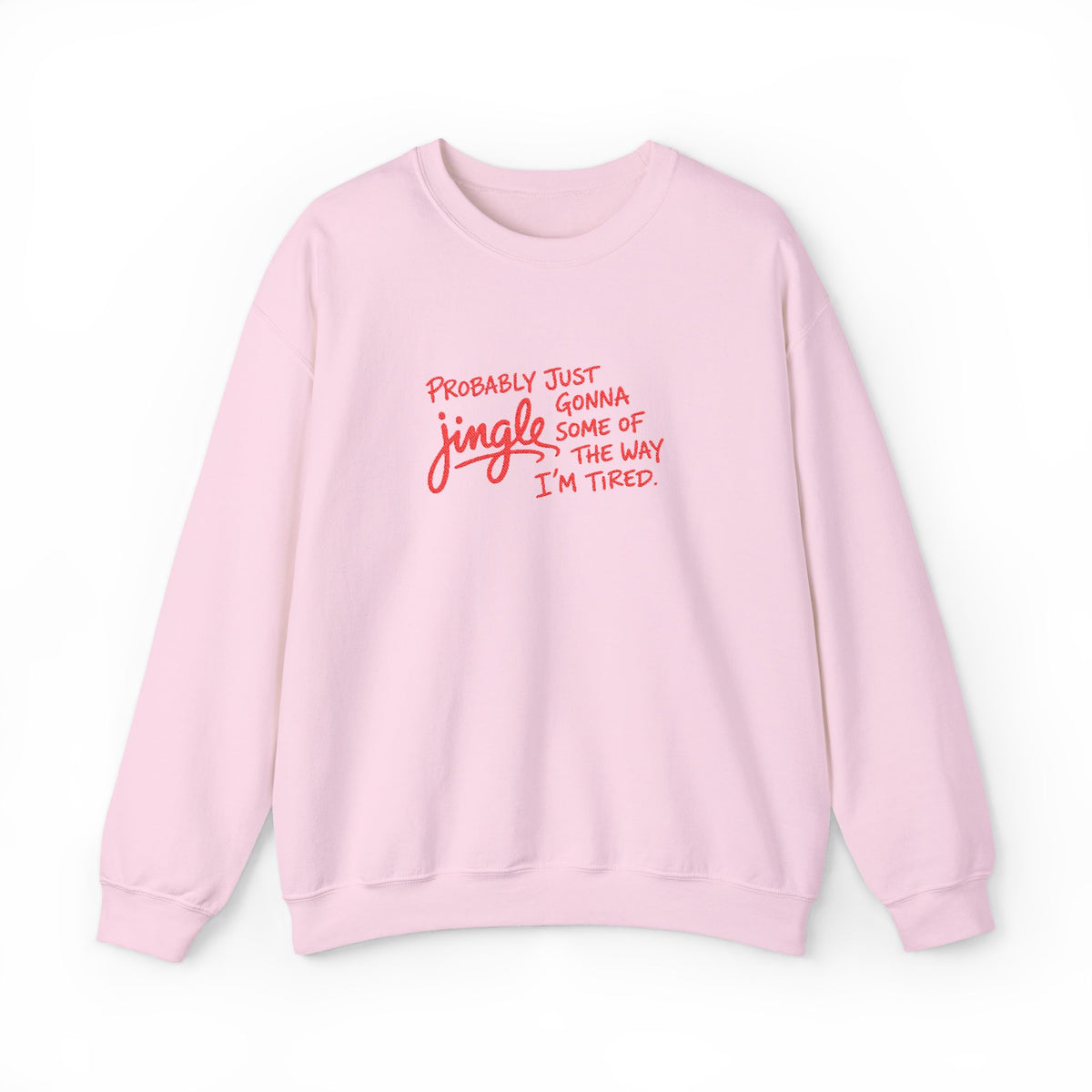 Funny Tired Christmas Sweatshirt Gift For Wife Holiday Crewneck Present For Sister Sarcastic Winter Pullover Cozy Seasonal Outfit Top Style
