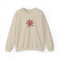 Embroidered Snowflake Sweatshirt Minimalist Winter Pullover Dainty Holiday Crewneck Subtle Festive Top Cozy Christmas Snow Lover Gift Xmas