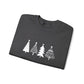 Nordic Christmas Tree Sweatshirt Girlfriend Gift Minimal Holiday Crewneck Scandinavian Winter Sweater Cozy Festive Pullover Modern Xmas Gift