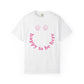 Summer Seashell T Shirt Gift For Her Happy To Be Here Tee Beach Vacation Outfit Coastal Shirt Pink Shell Graphic Birthday Top Cute Shirt