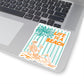 Summerween Decal Beach Lover Gift Tropical Vacation Sticker Skeleton Art Coastal Aesthetic Gift For Laptop Summer Water Bottle Decal Gift