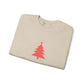 Minimal Christmas Tree Sweatshirt Embroidered Crewneck For Christmas Gift Holiday Pullover For Winter Outfit Seasonal Gift For Women Xmas
