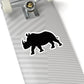 Black Rhino Silhouette Sticker | Kiss-Cut Sticker