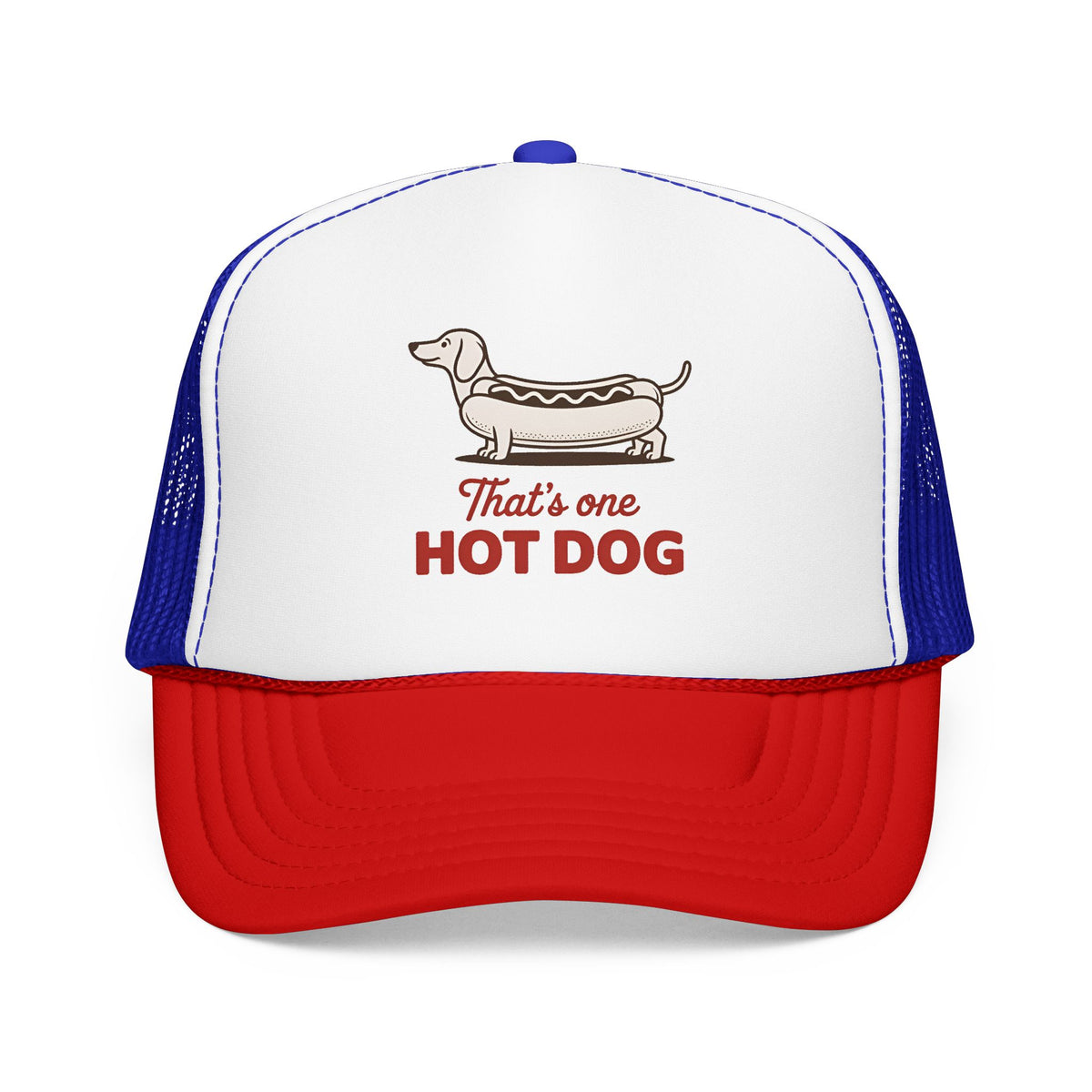 Hot Dog Trucker Hat For Outdoor Activities Funny Dachshund Cap for Summer Vacation Dog Lover Gift for Dad Cute Summer Hat BBQ Party Cap