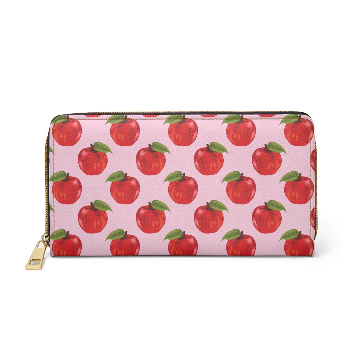 Cute Summer Purse Teacher Wallet for Summer Break Cute Apple Zip Purse Retro Organizer Gift for Classroom Staff Beach Vacation Accessory
