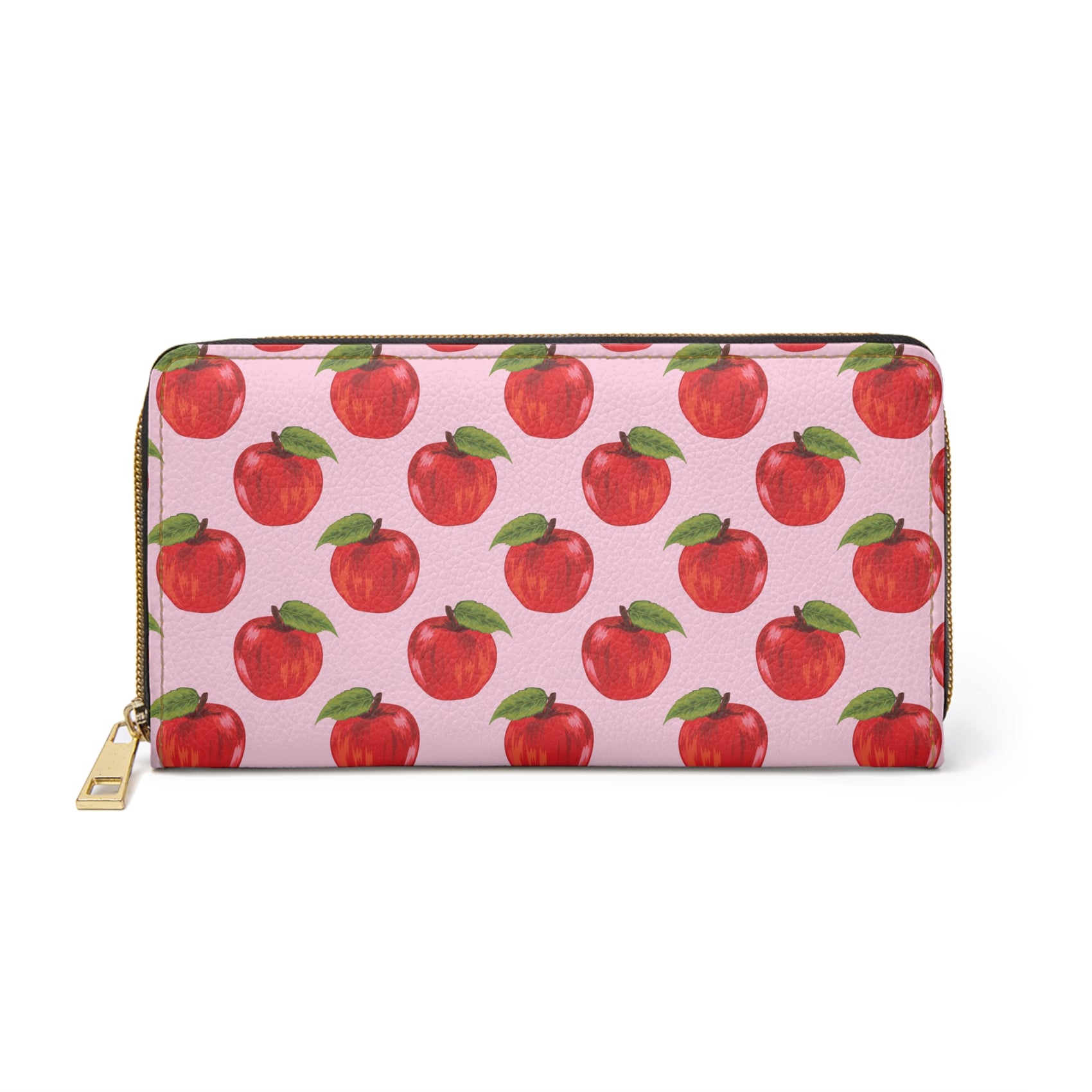 Cute Summer Purse Teacher Wallet for Summer Break Cute Apple Zip Purse Retro Organizer Gift for Classroom Staff Beach Vacation Accessory