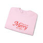 Merry Christmas Sweatshirt Gift For Sister Funny Holiday Crewneck Present For Mom Minimalist Winter Pullover Casual Graphic Top Festive