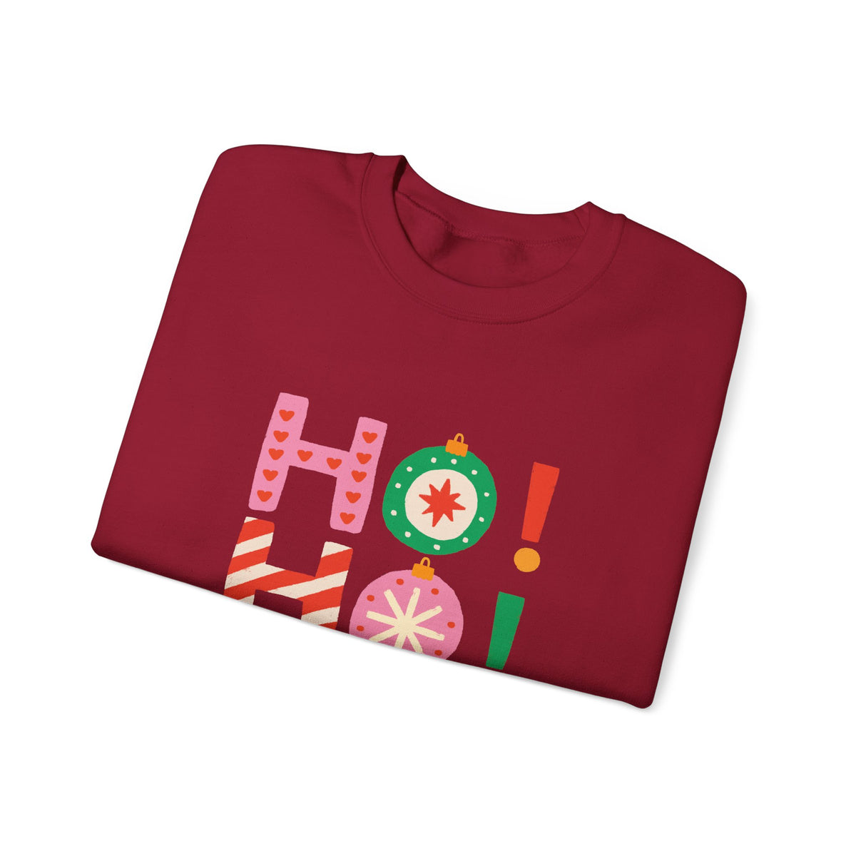 Colorful Ho Ho Ho Christmas Sweatshirt Cute Holiday Crewneck For Girlfriend Gift Fun Festive Pullover Winter Gift For Women Seasonal Top