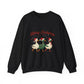 Embroidered Christmas Sweatshirt Gift For Girlfriend Merry Ducksmas Crewneck Holiday Present Pun Winter Slouchy Pullover Animal Graphic Top