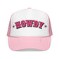 Pink Howdy Trucker Hat Cute Western Baseball Cap Cowgirl Bachelorette Gift Country Music Festival Hat Girly Ranch Style Cap Girlfriend Gift