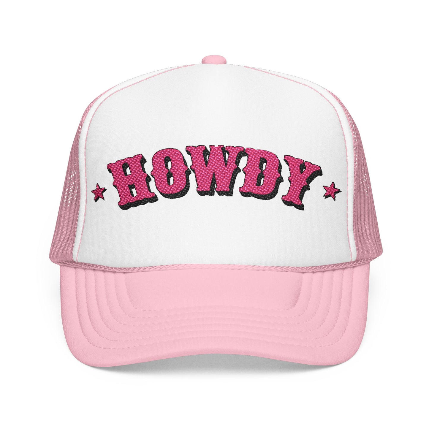 Pink Howdy Trucker Hat Cute Western Baseball Cap Cowgirl Bachelorette Gift Country Music Festival Hat Girly Ranch Style Cap Girlfriend Gift