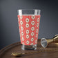 Vintage Wreath Mixing Glass Gift For Couple Candy Cane Stripe Barware Christmas Cocktail Present Holiday Hostess Drink Cup Festive Style