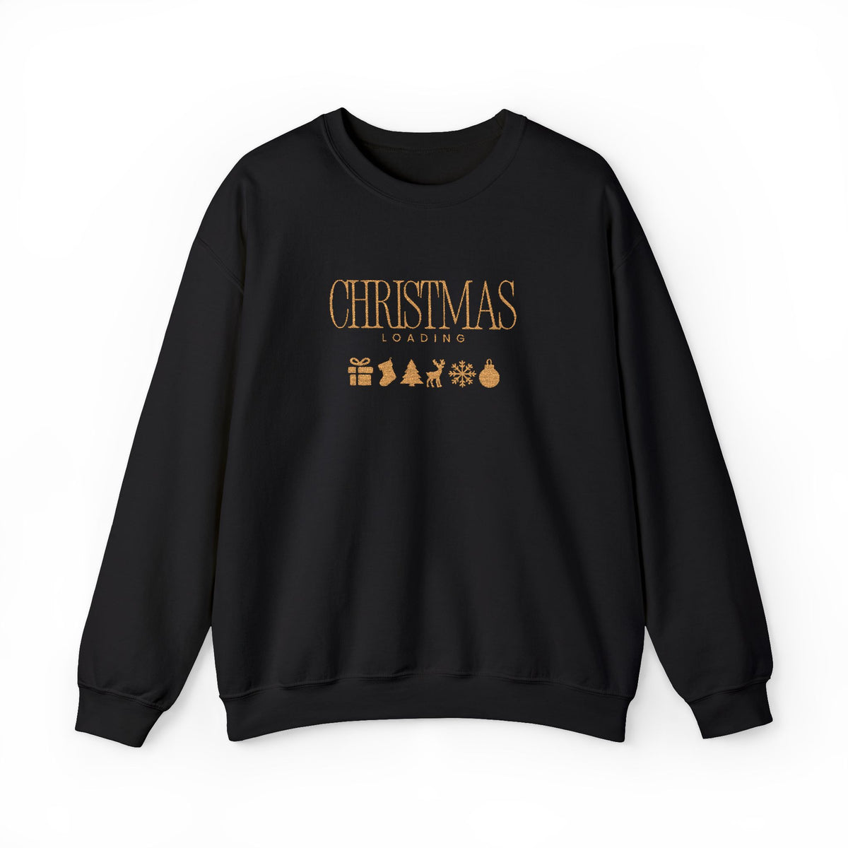 Christmas Loading Sweatshirt Gift For Wife Holiday Crewneck Seasonal Winter Present For Sister Modern Graphic Pullover Festive Top For Mom