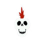 Punk Skull Sticker Red Mohawk For Laptop Journal Water Bottle Phone Case Birthday Gift Teen Adult Fun Rebellious Attitude Sticker