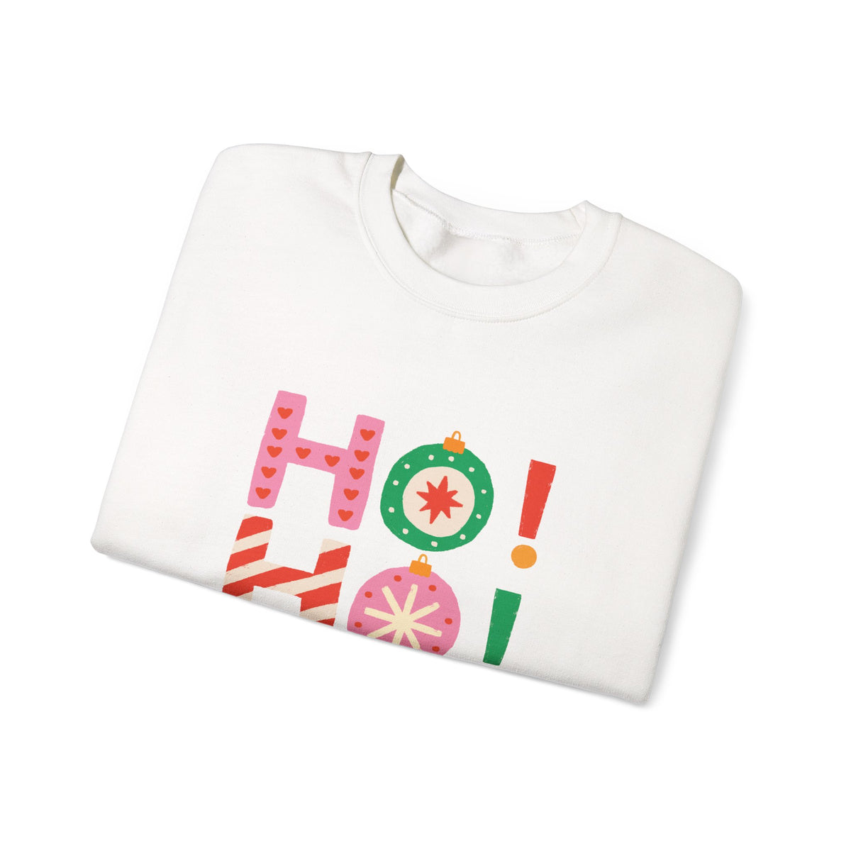Colorful Ho Ho Ho Christmas Sweatshirt Cute Holiday Crewneck For Girlfriend Gift Fun Festive Pullover Winter Gift For Women Seasonal Top