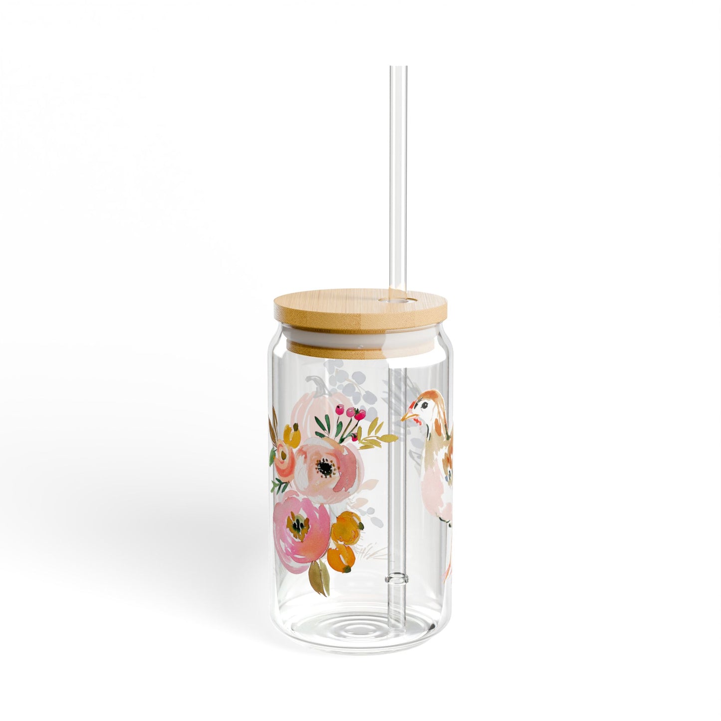 Sipper Glass Backyard Chicken Gift Farm Fresh Kitchen Cup Homestead Drinkware Country Living Present Rustic Brunch Surprise For Her