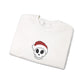 Embroidered Crewneck Christmas Sweatshirt Skeleton Jumper Santa Clause Embroidery Crewneck Skeleton Sweatshirt, Cute Holiday Jumper Xmas