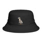 Black South African Meerkat Bucket Hat For Animal Lover Gift Safari Adventure Sun Hat Wildlife Lover Gift African Travel Hiking Cap For Her