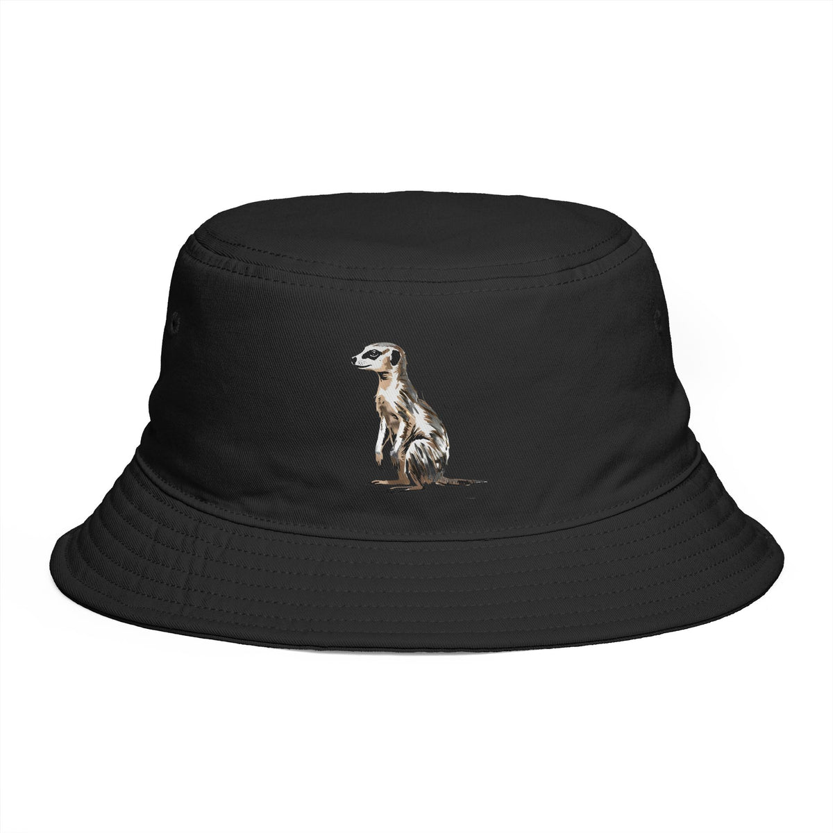 African Wildlife Bucket Hat Meerkat Sun Hat Safari Vacation Gift Nature Explorer Cotton Hat For Fishing Cap For Beach Holiday Outdoor Cap