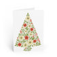 Floral Christmas Card Gift For Neighbor Botanical Holiday Greeting Present For Teacher Hand Drawn Tree Stationery Winter Keepsake Style