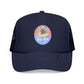 Palm Beach Trucker Hat For Girlfriend Retro Tropical Cap Coastal Vacation Headwear Mesh Snapback For Mom Island Escape Fashion Gift Style