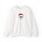 Embroidered Crewneck Christmas Sweatshirt Skeleton Jumper Santa Clause Embroidery Crewneck Skeleton Sweatshirt, Cute Holiday Jumper Xmas
