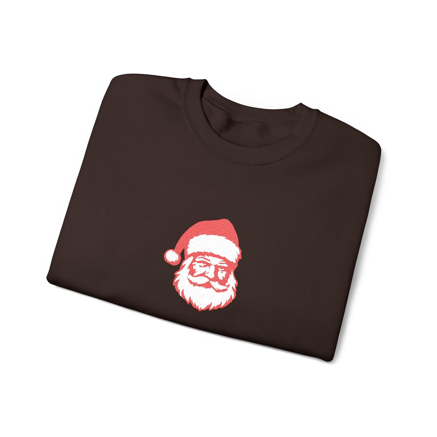Embroidered Santa Sweatshirt For Christmas Outfit Cozy Christmas Crewneck Minimal Holiday Pullover Cute Winter Gift For Boyfriend Christmas