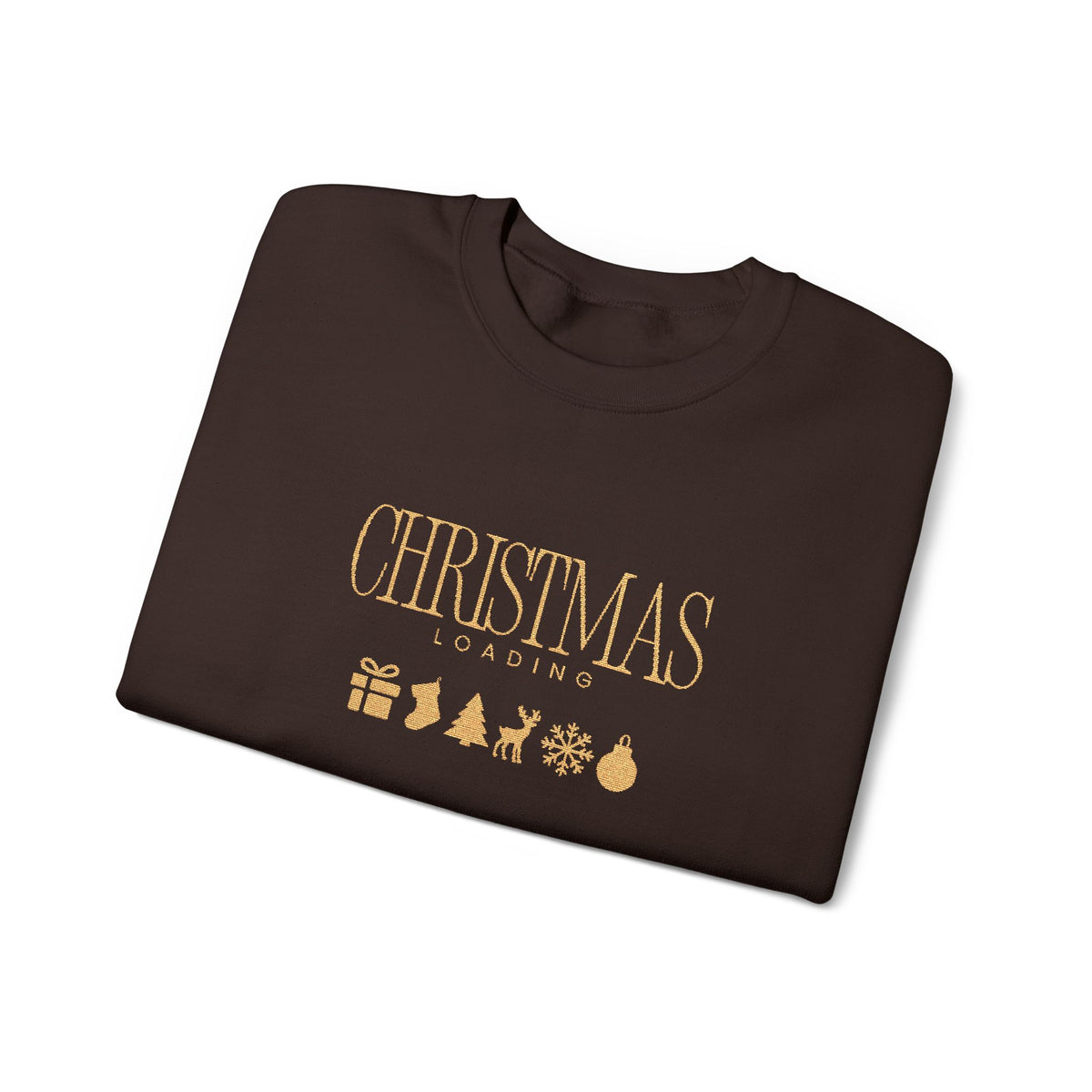 Christmas Loading Sweatshirt Gift For Wife Holiday Crewneck Seasonal Winter Present For Sister Modern Graphic Pullover Festive Top For Mom