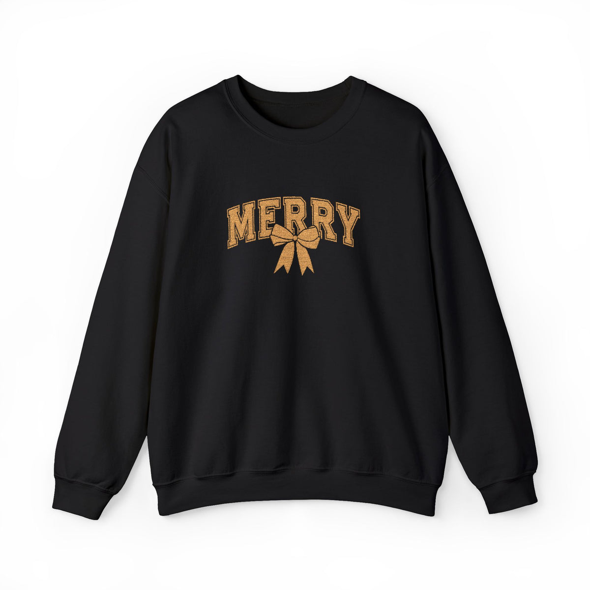 Merry Bow Christmas Sweatshirt Gift For Roommate Holiday Crewneck Present For Mentor Printed Pullover Cozy Winter Apparel Seasonal Top Style