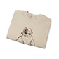 Gold Santa Sweater Retro Christmas Sweatshirt Santa Pullover Vintage Holiday Jumper Festive Winter Apparel Cozy Gift For Women Pink Crewneck