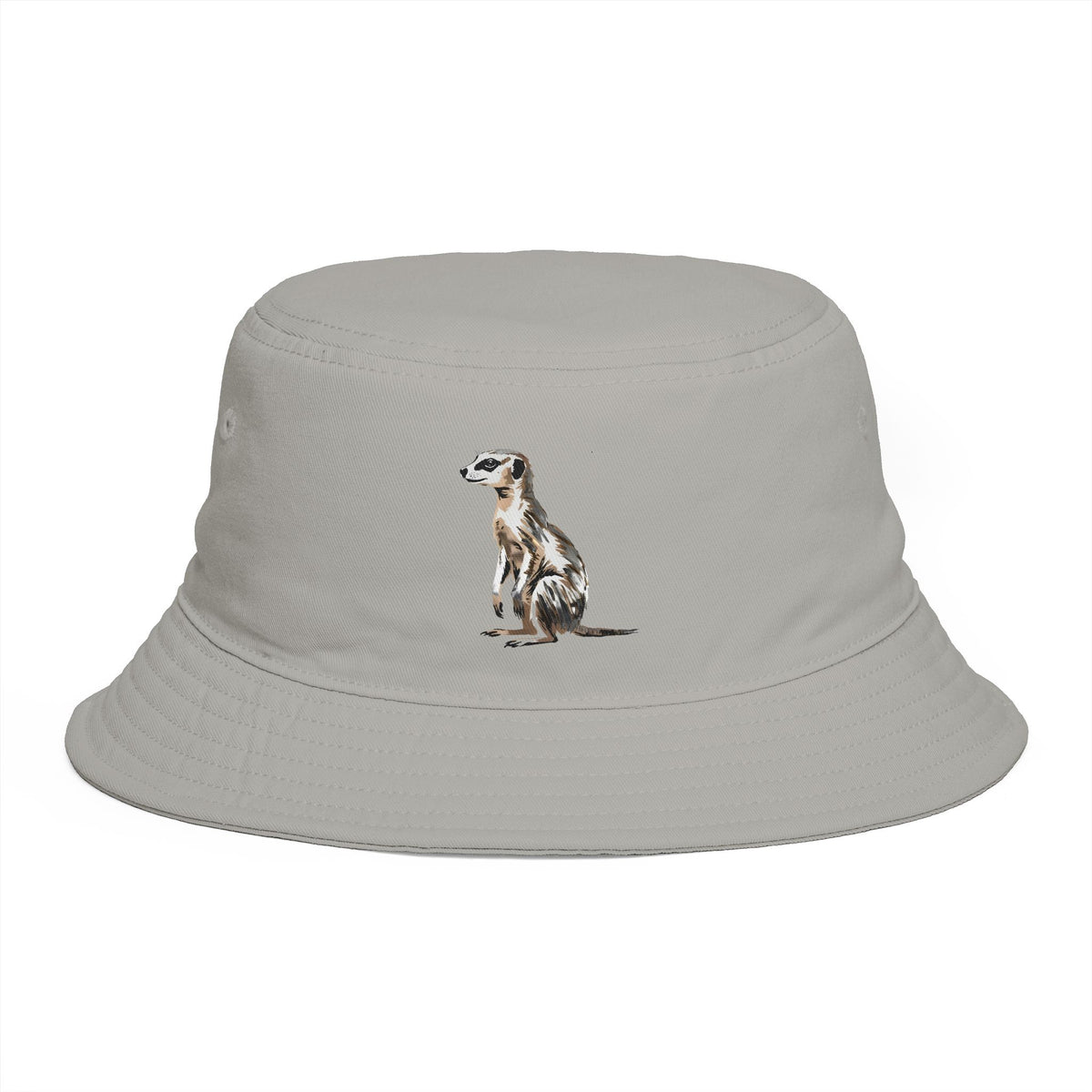 Black South African Meerkat Bucket Hat For Animal Lover Gift Safari Adventure Sun Hat Wildlife Lover Gift African Travel Hiking Cap For Her