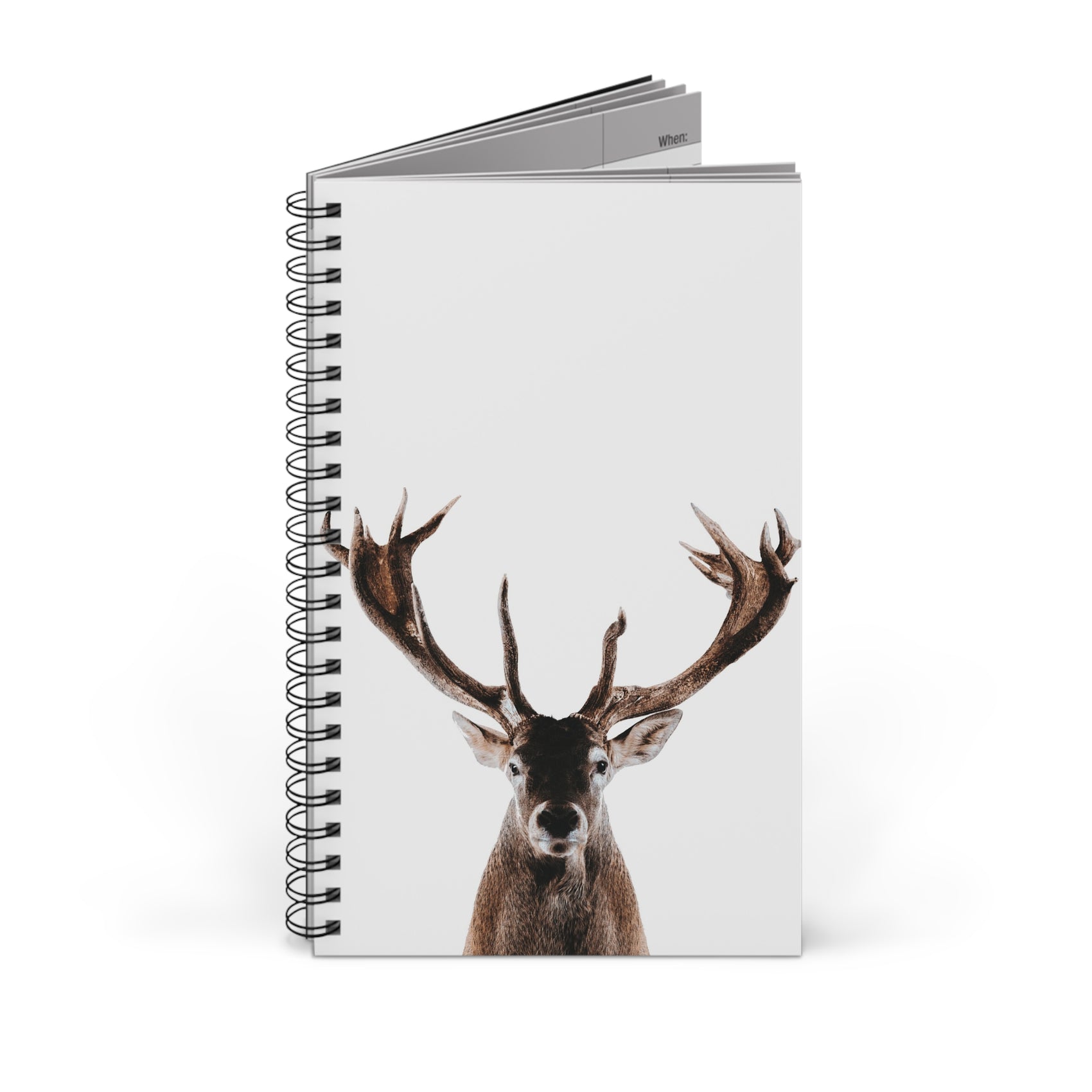 Spiral Notebook Deer Lover Gift Wildlife Journal Nature Writing Diary Cabin Desk Companion Forest Stationery Hunter Present Outdoor Notes