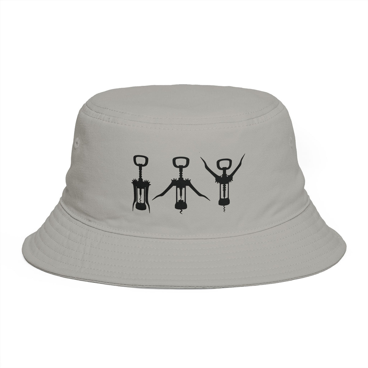 Wine Lover Bucket Hat For Friend Birthday Gift Funny Corkscrew Hat Minimalist Foodie Fisherman Cap White Summer Festival Travel Accessory