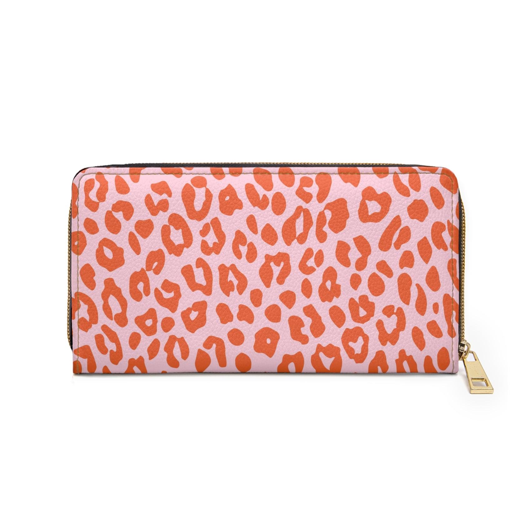 Pink Leopard Purse Gift For Girlfriend Trendy Wallet Travel Organizer Zip Around Clutch Birthday Present Sister Fashion Accessory Daily