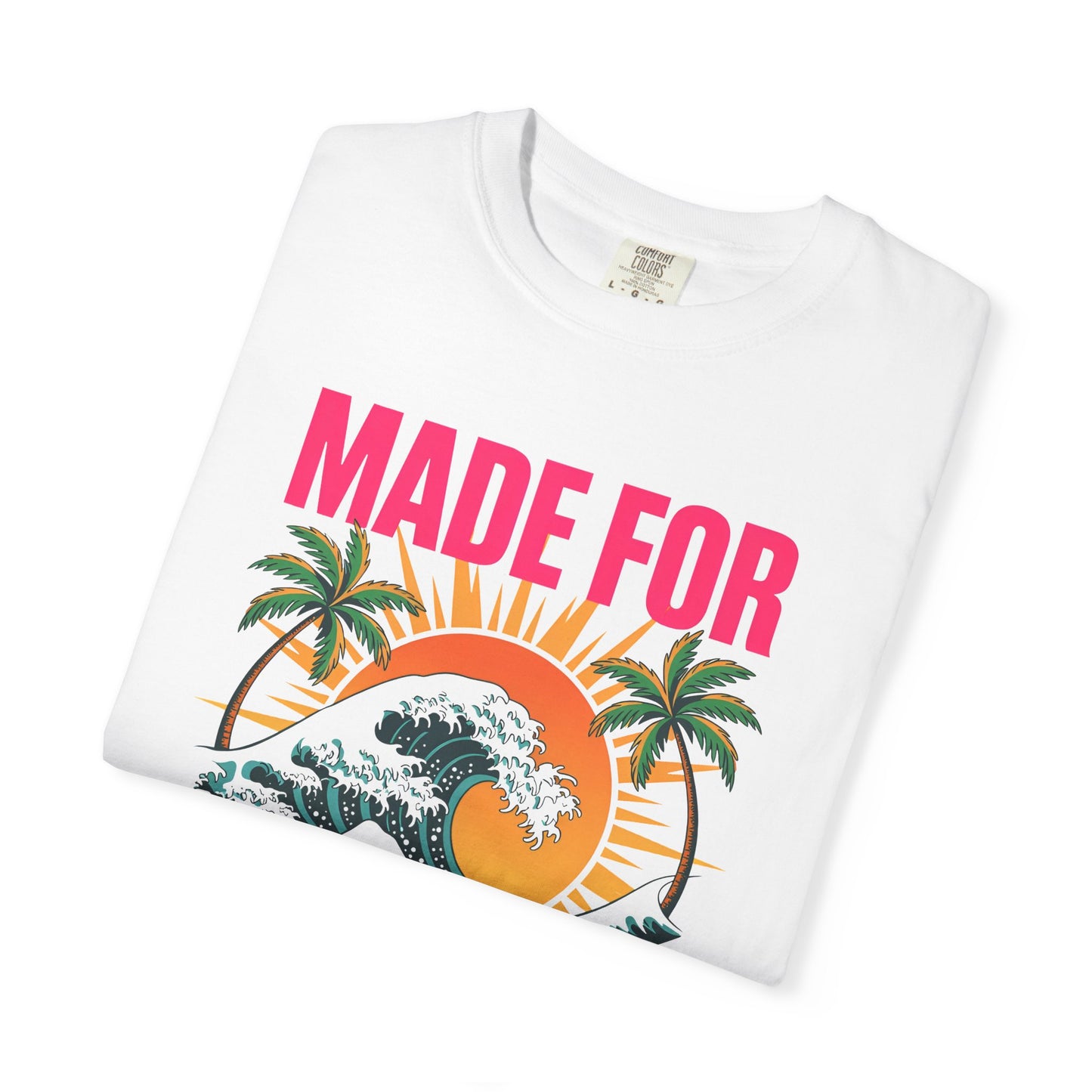 Sunshine Wave T Shirt Tropical Palm Sunset Tee Beach Vacation Gift For Sister Retro Surf Clothing Coastal Summer Outfit Birthday Present