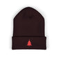 Embroidered Christmas Tree Beanie Minimalist Winter Hat Embroidered Holiday Knit Cap Cozy Cold Weather Gift Unisex Festive Headwear Xmas