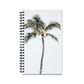 Palm Tree Spiral Notebook Tropical Travel Journal Beach Vacation Diary Island Lover Gift Coastal Writing Book Summer Desk Companion