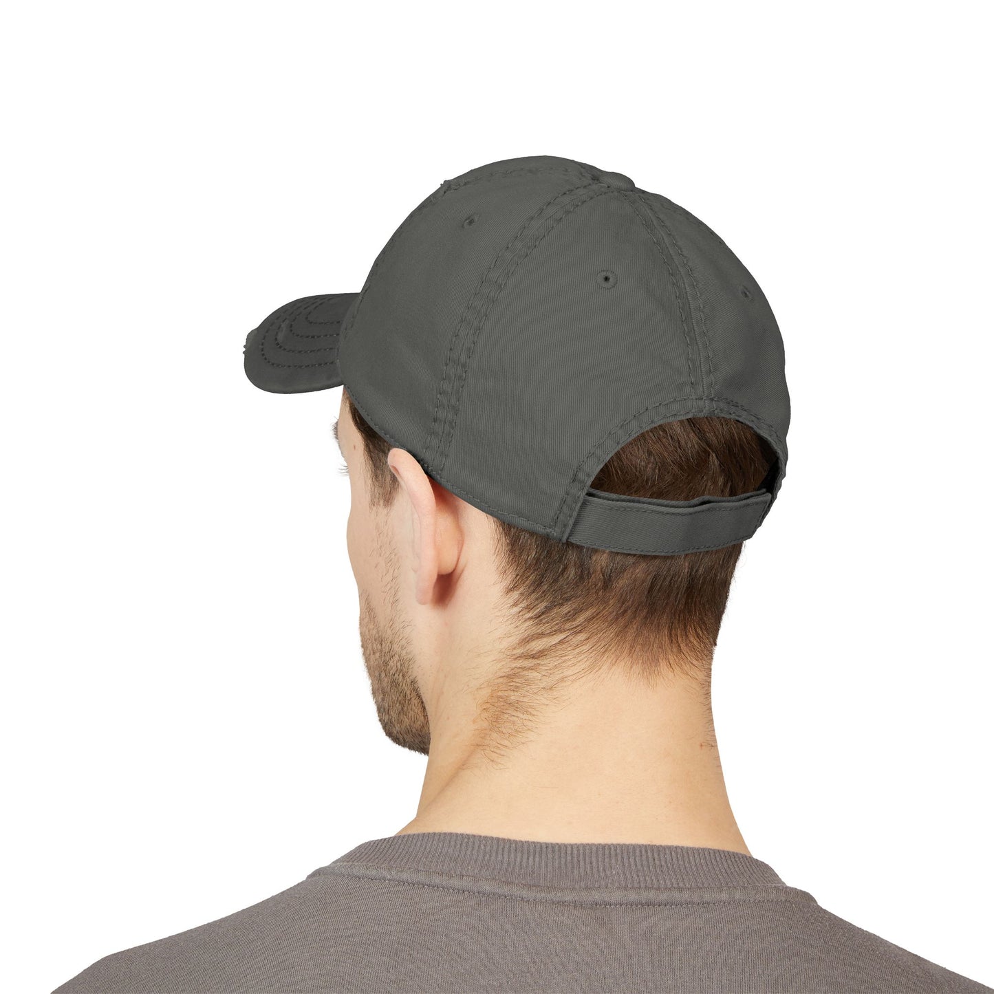 Minimalist Art Hat Gift For Him Her Distressed Dad Cap Casual Everyday Hat Streetwear Cap Travel Outfit Hat Birthday Gift For Hiker