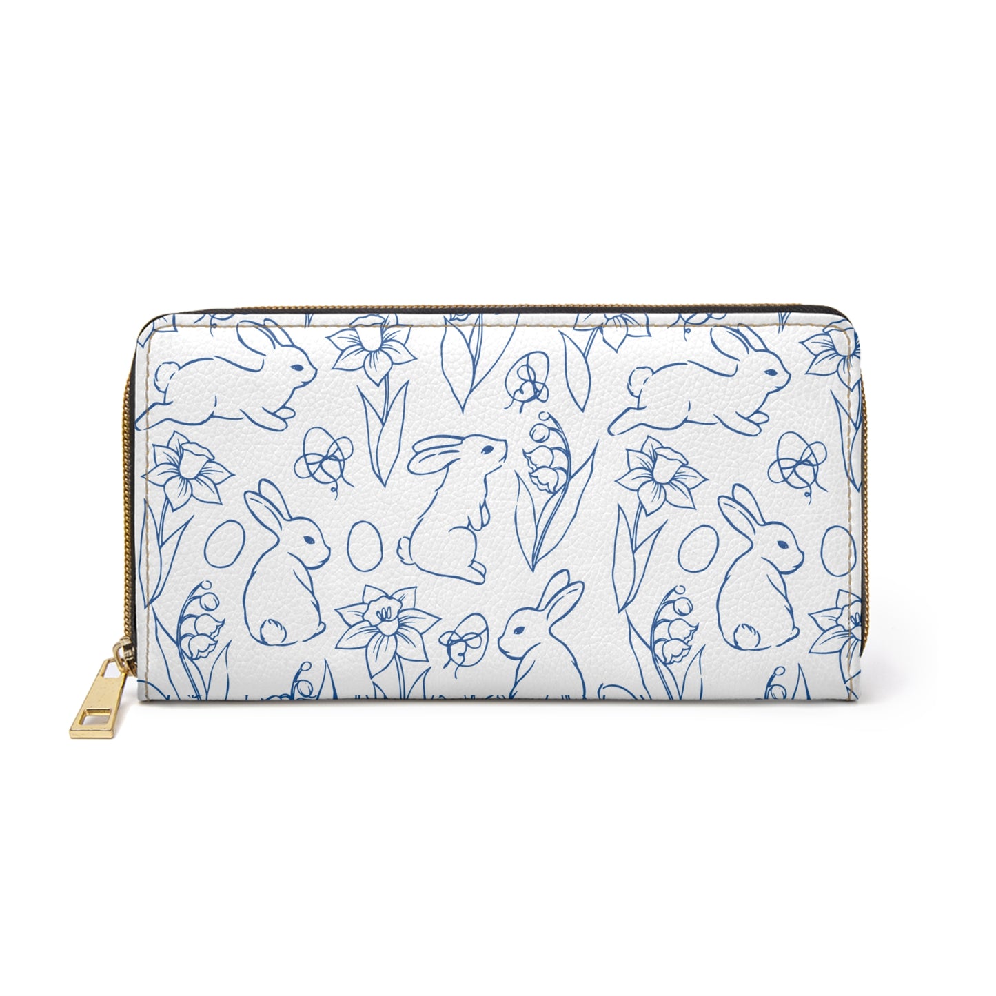 Cute Rabbit Purse Easter Bunny Wallet for Spring Outfit For Her Cute Zip Purse Pastel Organizer Gift for Easter Basket and Seasonal Fashion