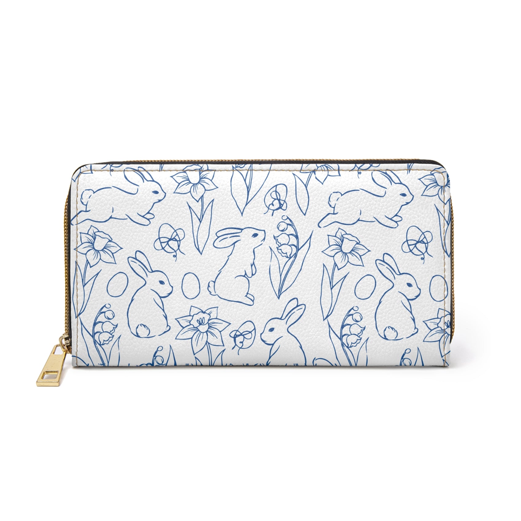 Cute Rabbit Purse Easter Bunny Wallet for Spring Outfit For Her Cute Zip Purse Pastel Organizer Gift for Easter Basket and Seasonal Fashion