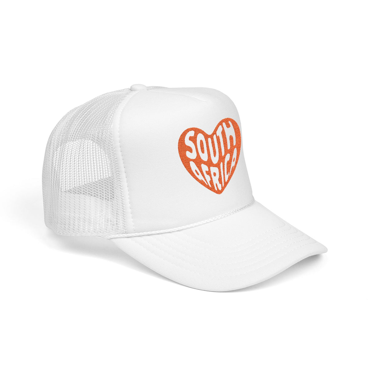 South Africa Embroidered Hat Gift For Travelers White Foam Mesh Cap Travel Embroidery Hat Africa Gift Summer Hat Unisex Streetwear Cap