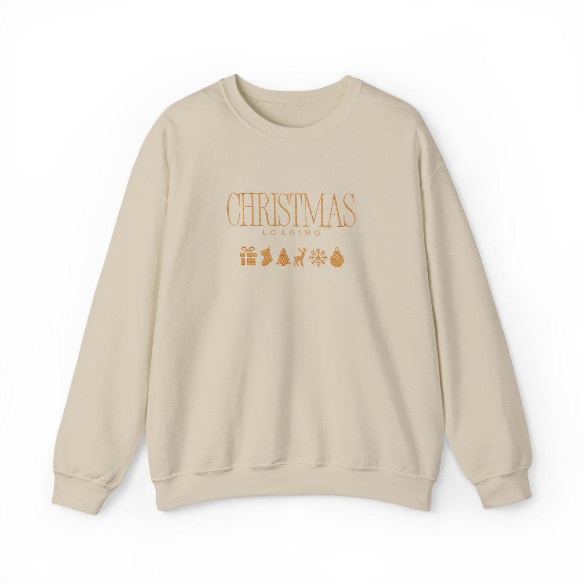 Christmas Loading Sweatshirt Gift For Wife Holiday Crewneck Seasonal Winter Present For Sister Modern Graphic Pullover Festive Top For Mom