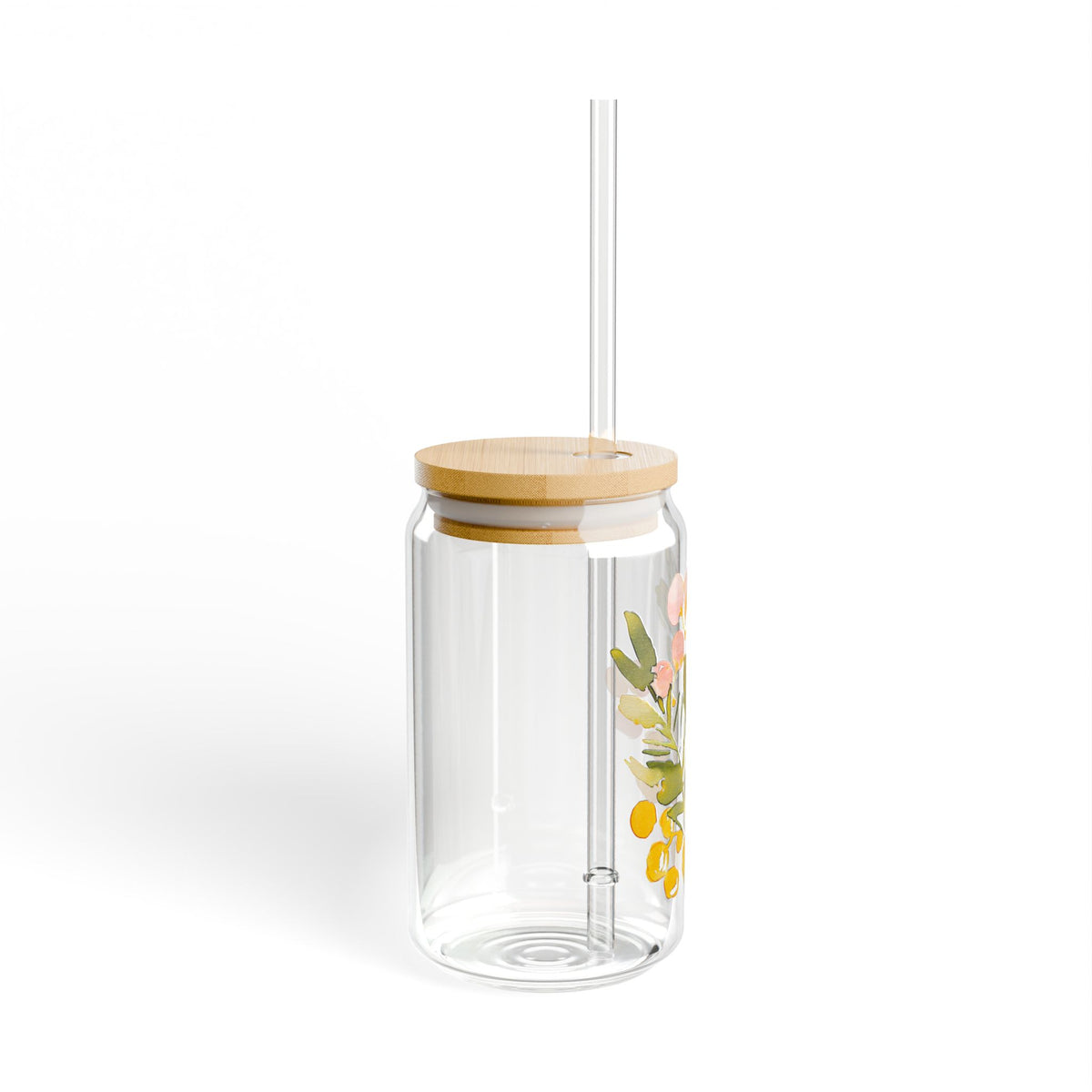 Sipper Glass Garden Drink Cup Housewarming Gift Cottage Kitchen Decor Floral Lover Present For Her Summer Picnic Refreshment Backyard Fun