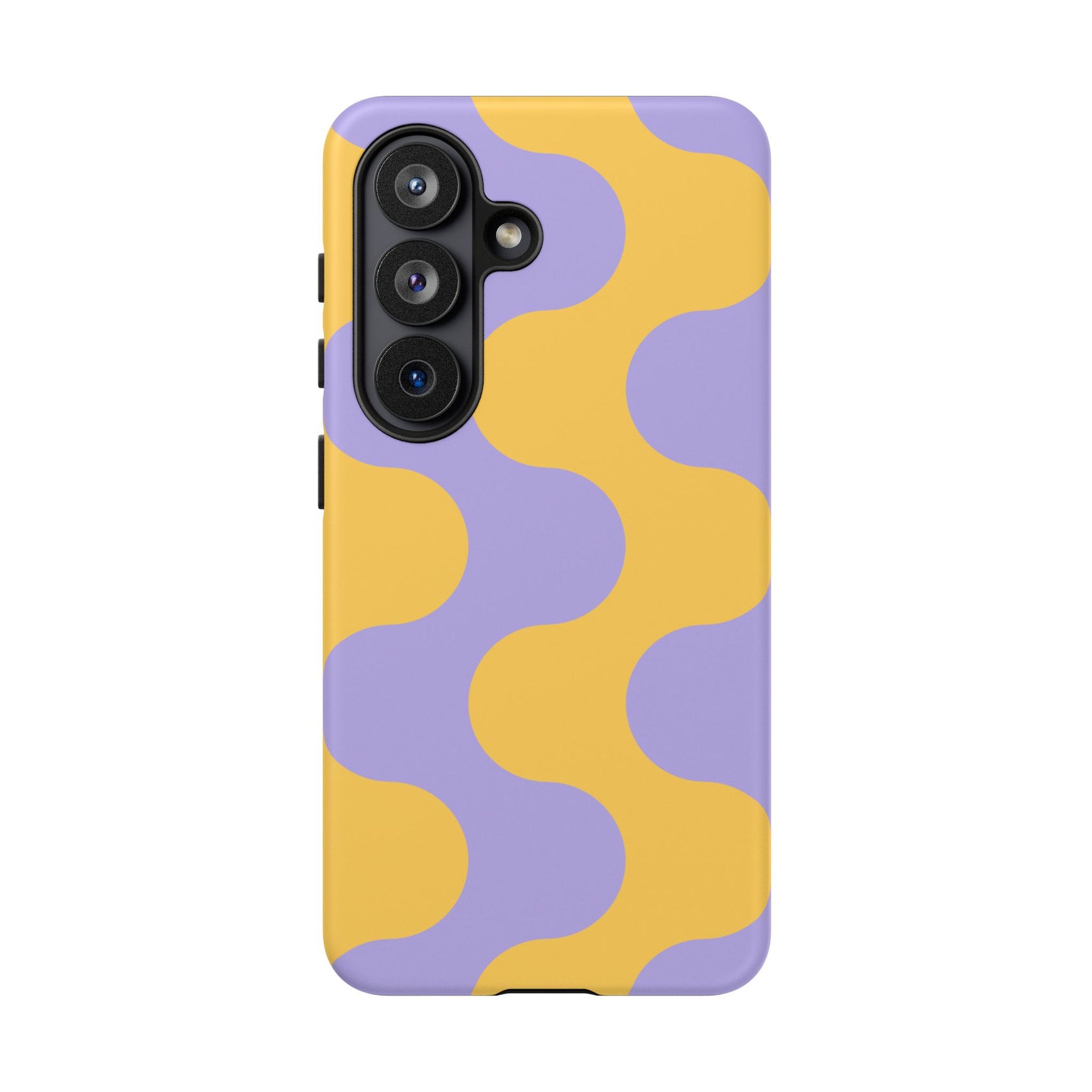 Retro Abstract Phone Case Wavy Geometric Cover For Samsung Modern Art Protective Cover Iphone Gift Purple Gift Girlfriend Summer Fashion