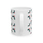 Pattern Christmas Mug Gift For Mom Evergreen Coffee Cup Present For Sister Holly Berry Ceramic Drinkware