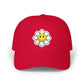 Dad Cap Embroidered Smiley Daisy Hat Retro Summer Gift For Wife Happy Face Baseball Cap Festival Outfit Present For Sister Weekend Style